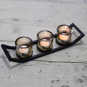  Stylish votive candle holders in black wrought iron design